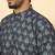 ombre printed mandarin collar straight mustard kurta 