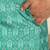 cotton blend ethnic motifs printed teal green kurta