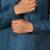 cotton blend solid denim blue short kurta