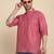 cotton blend solid coral short kurta