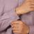 cotton blend solid mauve short kurta
