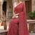 women's georgette digital printed full crushed exclusive saree