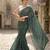 women's georgette digital printed full crushed exclusive saree