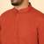 cotton blend solid orange short kurta