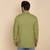 cotton blend solid green short kurta