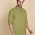 cotton blend solid green short kurta