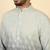 ombre printed mandarin collar straight black kurta 
