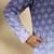 ombre printed mandarin collar straight purple kurta 