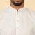 white cotton abstract thread work embroidered kurta