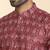 cotton blend ethnic motifs printed maroon kurta