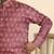 cotton blend ethnic motifs printed maroon kurta