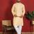 cotton blend leaf prints yellow knee length kurta