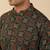  cotton black ajrakh floral printed short kurta