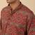   cotton ajrakh inspired paisley printed maroon short kurta