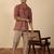   cotton ajrakh inspired paisley printed maroon short kurta