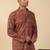   cotton ajrakh inspired paisley printed maroon short kurta