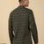   cotton jaipuri booti printed green short kurta