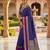 Royal blue soft  silk with zari weaving chex &  rich pallu with contrast silk blouse