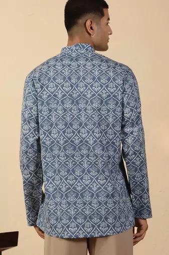  cotton jaipuri floral printed short kurta