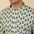 white floral jaipuri printed  cotton short kurta