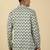 white floral jaipuri printed  cotton short kurta