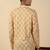 yellow paisley motifs printed jaipuri  cotton short kurta