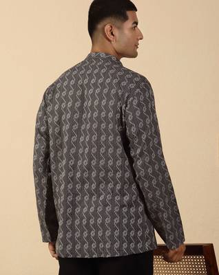  cotton grey short kurta 3