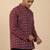  cotton maroon short kurta