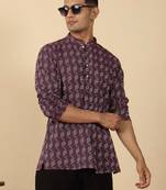  cotton purple short kurta