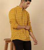  cotton yellow short kurta