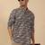   cotton floral printed short kurta – blue