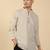 khadi cotton beige solid short kurta