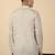 khadi cotton beige solid short kurta