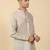 khadi cotton beige solid short kurta