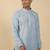 cotton striped blue short kurta