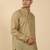 cotton striped green short kurta