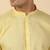 cotton striped lime yellow short kurta