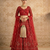 Red Butterfly Net fabric with Embroidered, Resham, Sequence, Thread work Lehengas For Your Wedding Look