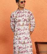 tradition printed cotton long kurta