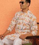 tradition printed cotton long kurta