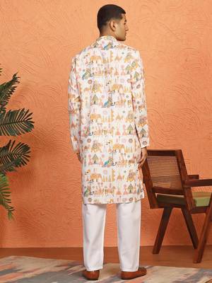 tradition printed cotton long kurta 3