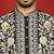 cotton silk black embroidered floral design kurta