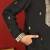 cotton silk zari embroidered yoke design black kurta