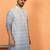 cotton silk ombre embroidered blue kurta