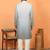 cotton silk ombre embroidered green kurta