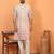 cotton silk ombre embroidered pink kurta
