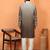 cotton silk ombre embroidered daman work brown kurta