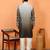 cotton silk ombre embroidered daman work green kurta