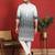 ethnic ombre cotton silk with floral embroidered detail daman work grey kurta