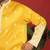ethnic cotton silk mirror work with floral embroidered detail daman work yellow kurta